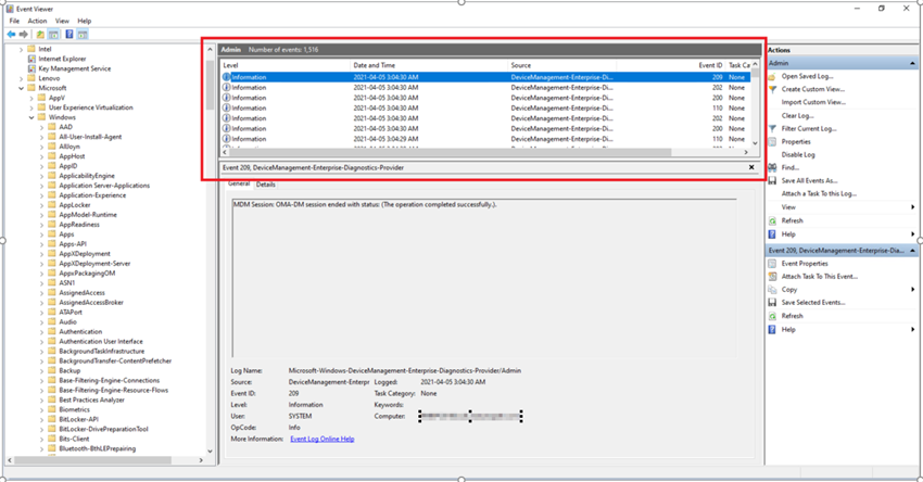 Microsoft Intune enrollment failure - Event ID 76